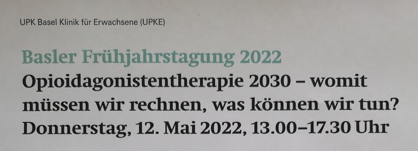 Opioidagonistentherapie 2030 – womit müssen wir rechnen, was können wir tun?